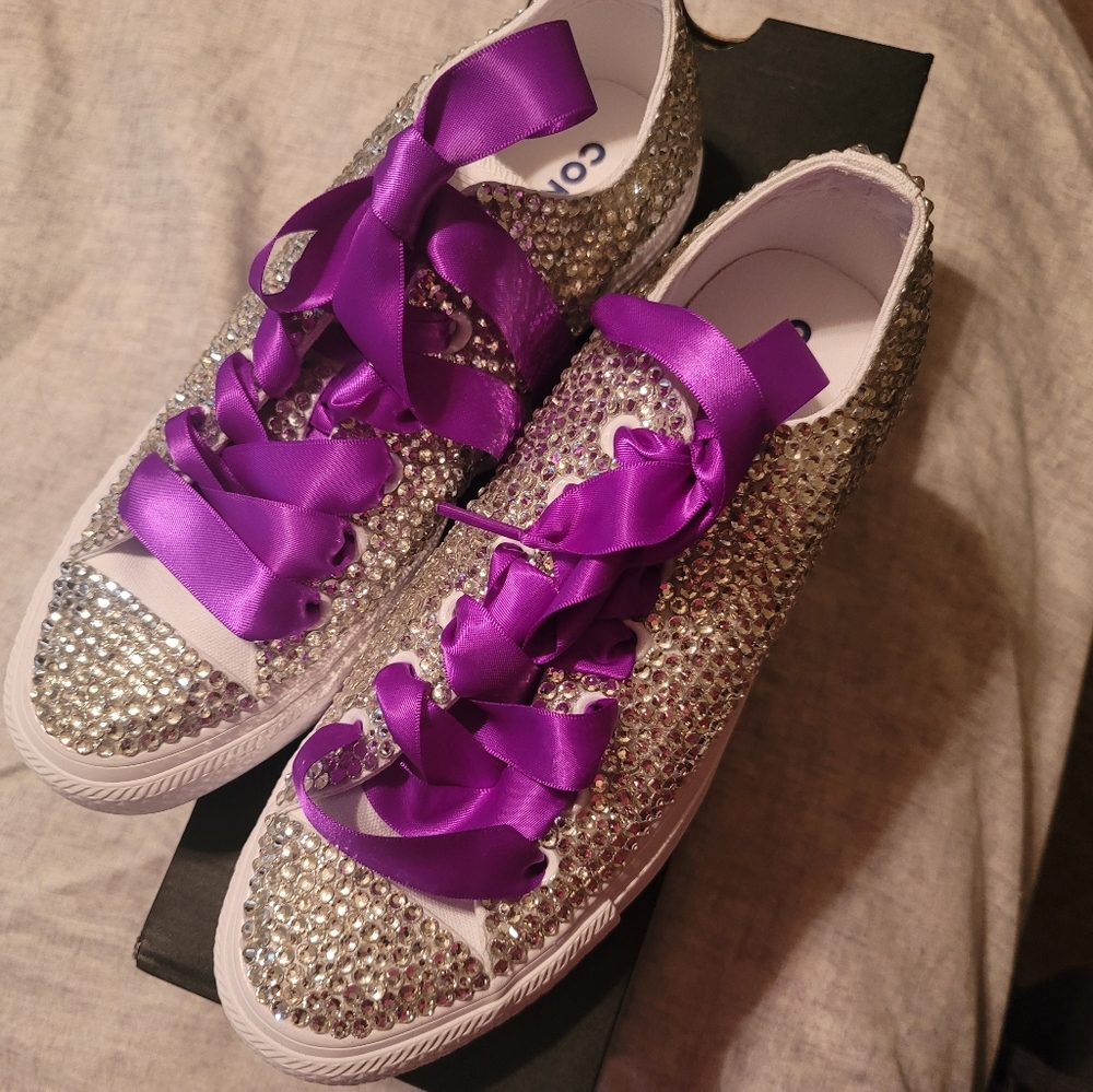 Rhinestone Bling Converse